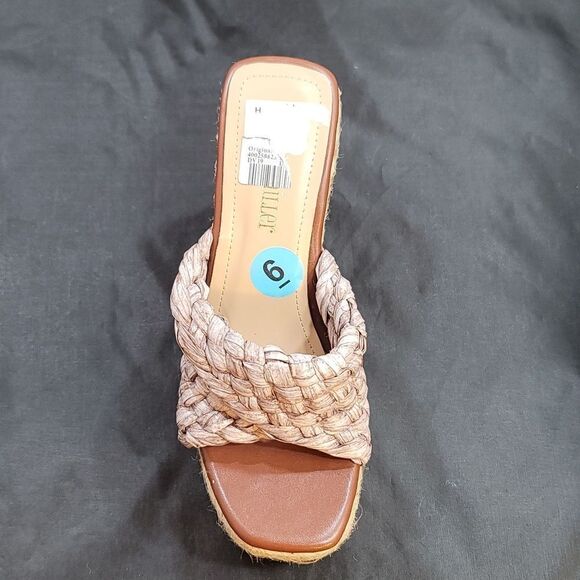 BRAND NEW OLIVIA MILLER IRMA OPEN TOE WEDGE HEEL SANDAL S2 - Picture 14 of 16